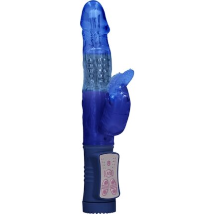 VIBRADOR RAMPANTE BEETLE CON ROTACIÓN - AZUL - 001