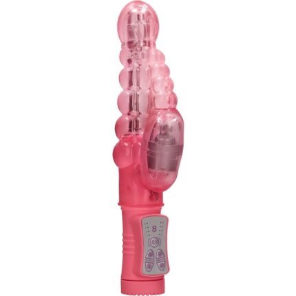 VIBRADOR RAMPANTE BURBUJAS CON ROTACIÓN - ROSA - 001