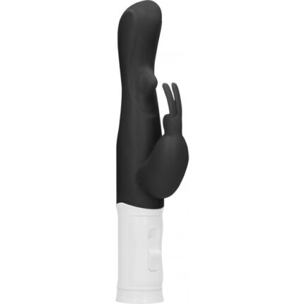 VIBRADOR RAMPANTE CONEJITO CON ROTACIÓN - NEGRO - 001