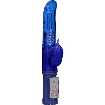 VIBRADOR RAMPANTE DOLPHIN CON ROTACIÓN - AZUL - 001