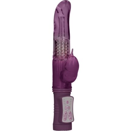 VIBRADOR RAMPANTE DOLPHIN CON ROTACIÓN - MORADO - 001