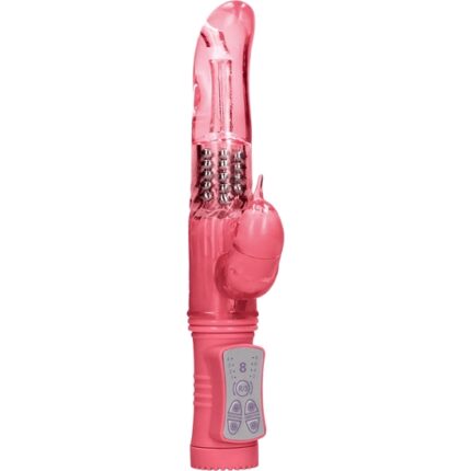 VIBRADOR RAMPANTE DOLPHIN CON ROTACIÓN - ROSA - 001