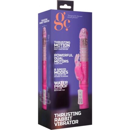 VIBRADOR RAMPANTE THRUSTING RABBIT - ROSA - 002