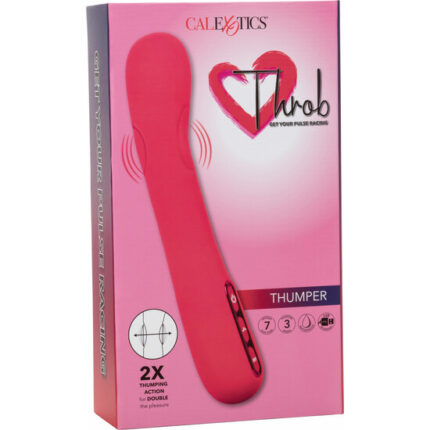 VIBRADOR THROB THUMPER DOBLE ESTIMULACION - ROSA - 002