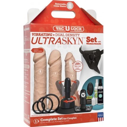 VIBRATING DUAL DENSITY ULTRASKYN SET - VAINILLA - 002