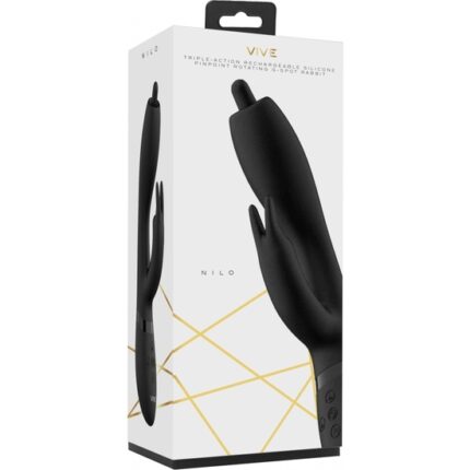 VIVE - CONEJITO VIBRADOR PUNTO G - NEGRO - 002