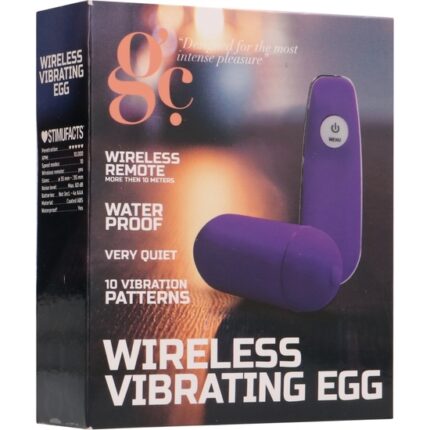 WIRELESS HUEVO VIBRADOR - MORADO - 002