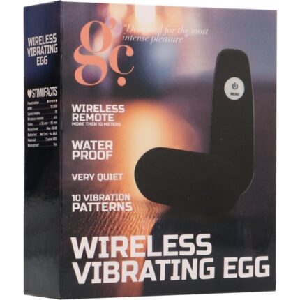 WIRELESS HUEVO VIBRADOR - NEGRO - 002