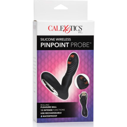 WIRELESS PINPOINT VIBRADOR ANAL NEGRO - 002