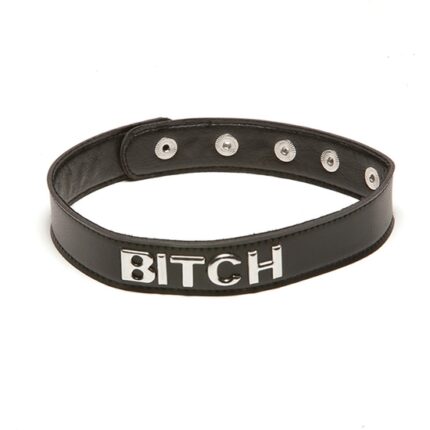 X-PLAY "BITCH" COLLAR - NEGRO - 001