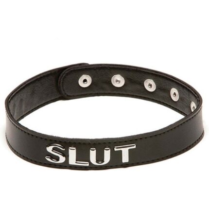 X-PLAY "SLUT" COLLAR - NEGRO - 001