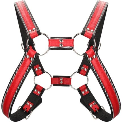 Z SERIES ARNÉS ESCOCES - NEGRO/ROJO - 002