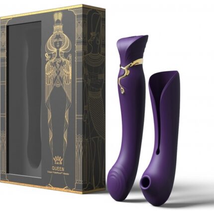 ZALO KIT VIBRADOR REINA CLEOPATRA CON CALOR - MORADO - 002