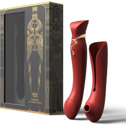 ZALO KIT VIBRADOR REINA CLEOPATRA CON CALOR - ROJO - 002