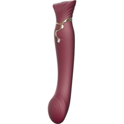 ZALO KIT VIBRADOR REINA CLEOPATRA CON CALOR - ROJO - 001