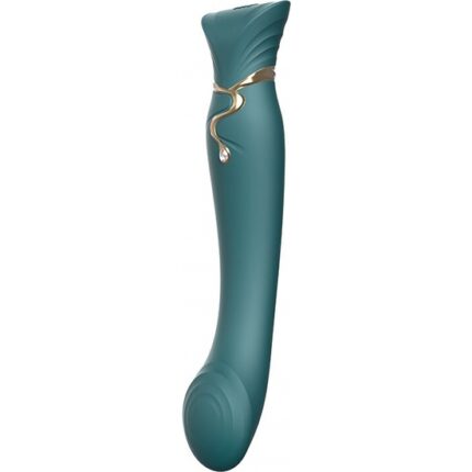 ZALO KIT VIBRADOR REINA CLEOPATRA CON CALOR - VERDE - 001